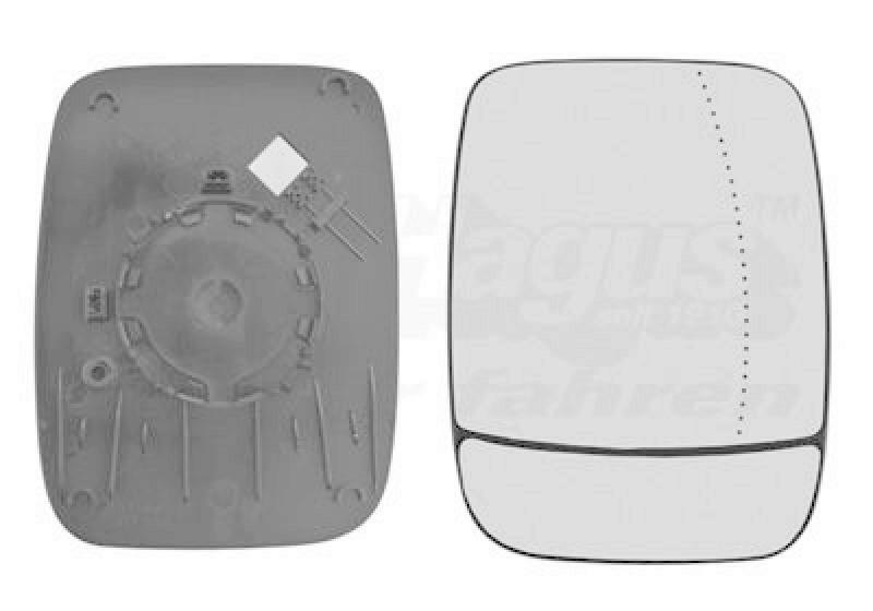 VAN WEZEL Mirror Glass, outside mirror HAGUS