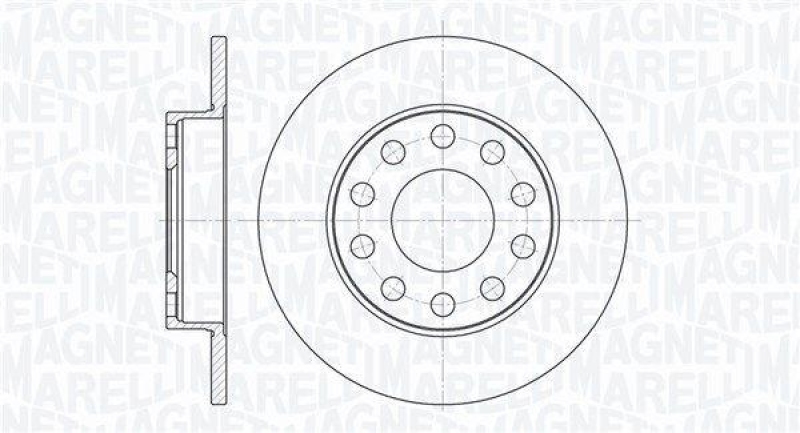 MAGNETI MARELLI Bremsscheibe 361302040125