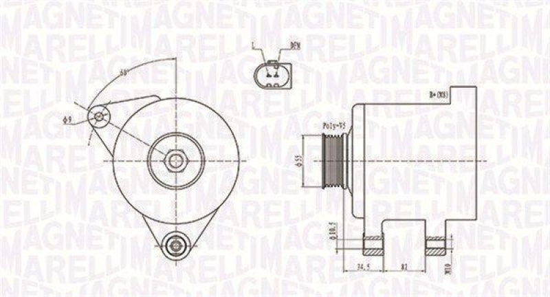 MAGNETI MARELLI Generator 63731664010