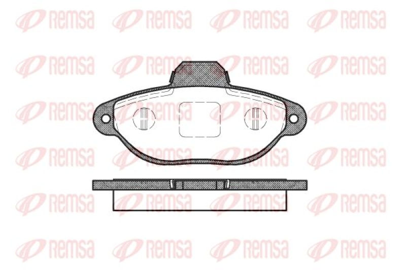 REMSA Brake Pad Set, disc brake