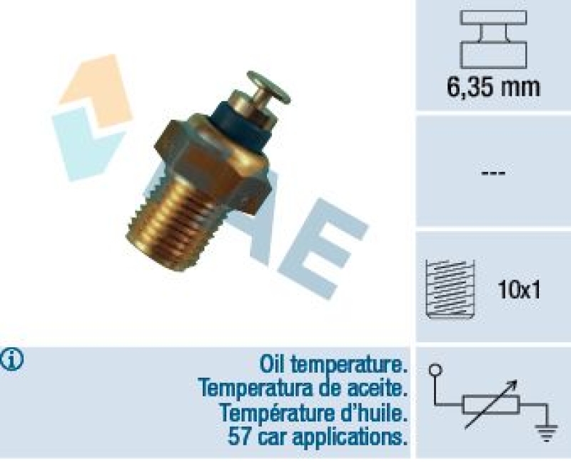 FAE Sensor, Öltemperatur