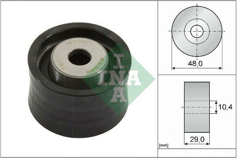 INA Deflection/Guide Pulley, timing belt