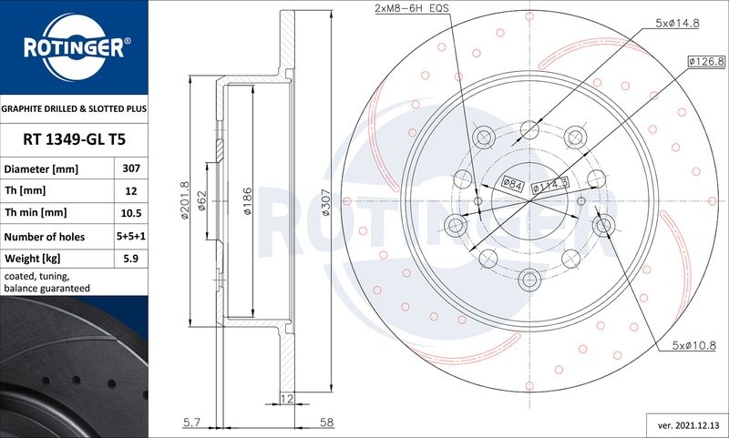 2x ROTINGER Bremsscheibe