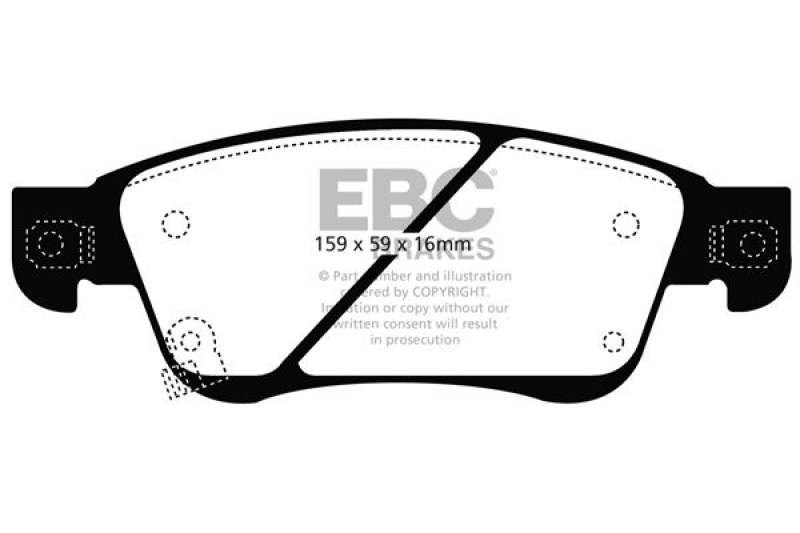 EBC Brakes Brake Pad Set, disc brake