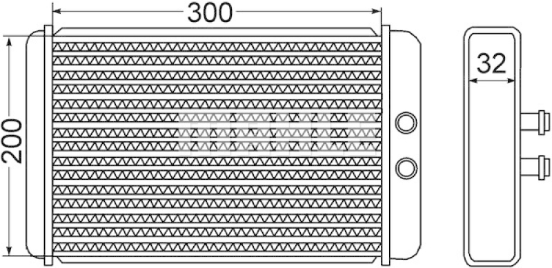 MAHLE W&auml;rmetauscher, Innenraumheizung BEHR AH 61 000S