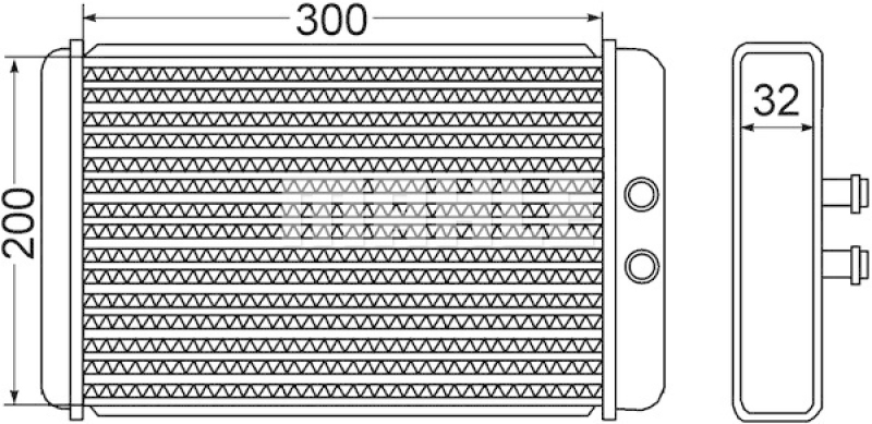 MAHLE Heat Exchanger, interior heating BEHR