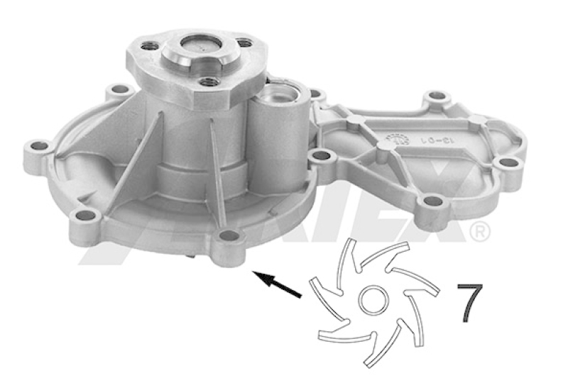 AIRTEX Wasserpumpe, Motorkühlung