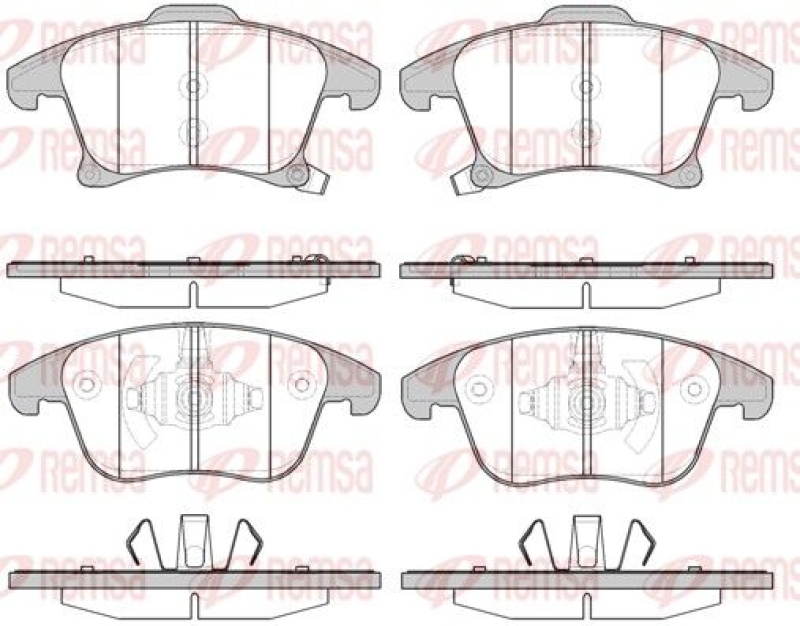 REMSA Bremsbelagsatz, Scheibenbremse