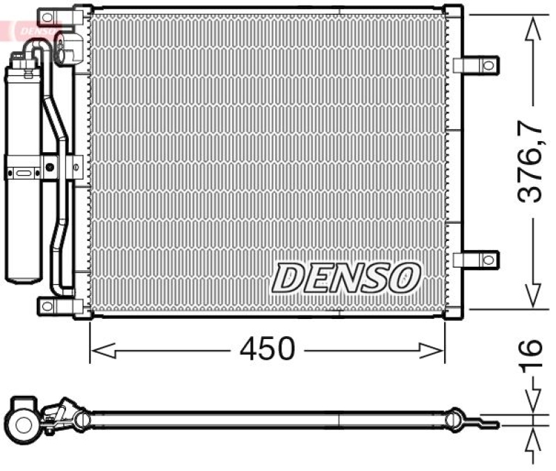 DENSO Kondensator, Klimaanlage