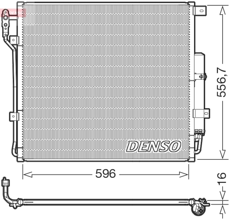 DENSO Kondensator, Klimaanlage