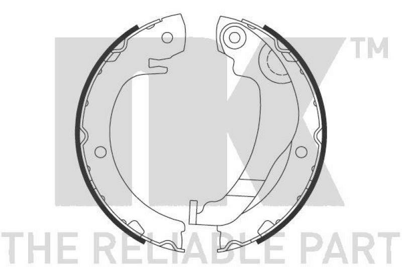 NK Brake Shoe Set, parking brake