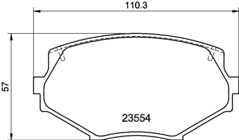 HELLA Brake Pad Set, disc brake