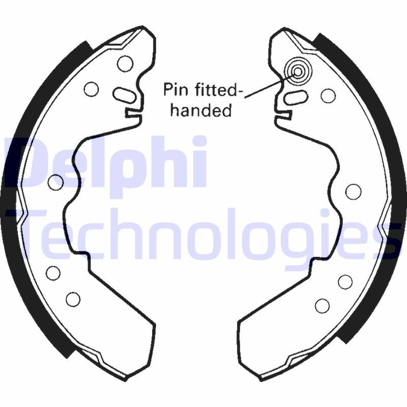 DELPHI Brake Shoe Set