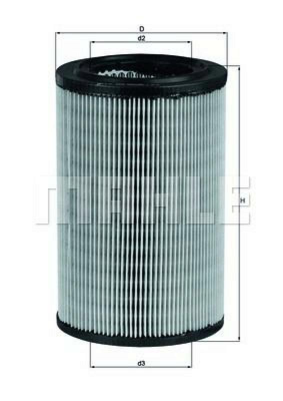 MAHLE ORIGINAL Luftfilter LX 865
