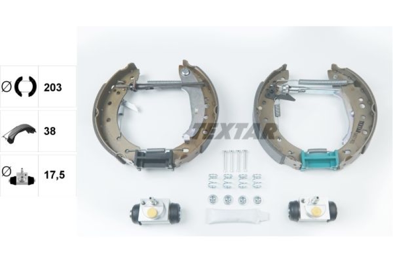 TEXTAR Brake Shoe Set Shoe Kit Pro