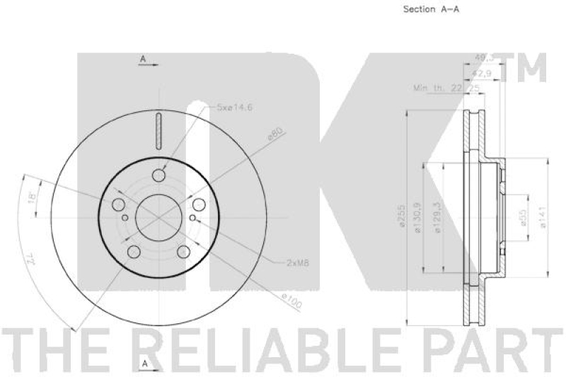 2x NK Brake Disc