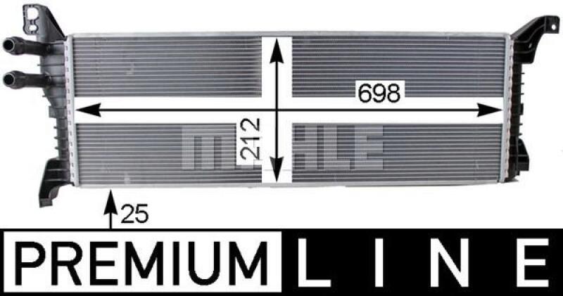 MAHLE Low Temperature Cooler, intercooler BEHR *** PREMIUM LINE ***