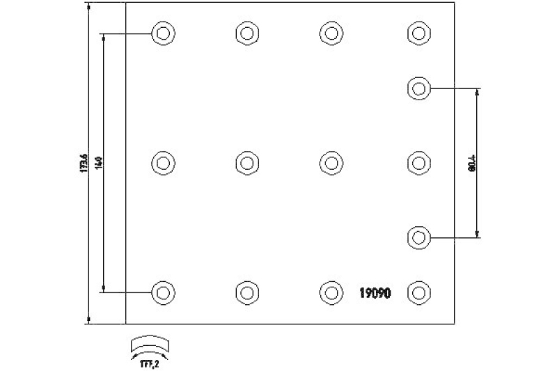 TEXTAR Brake Lining Kit, drum brake
