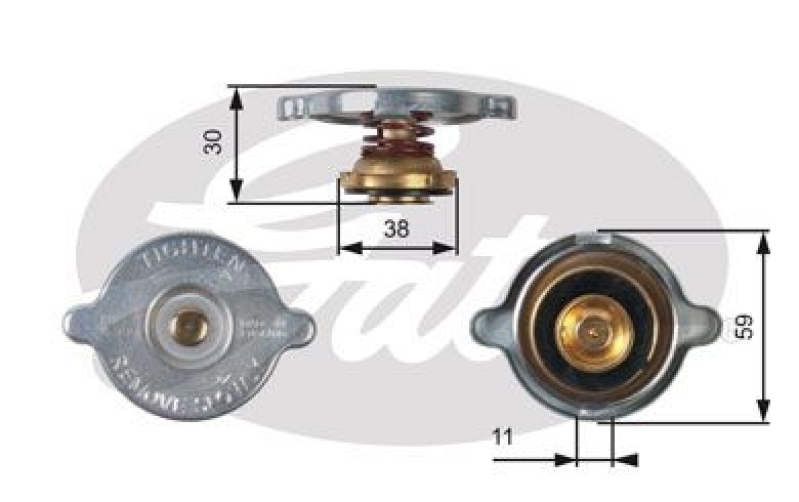 GATES Cap, radiator