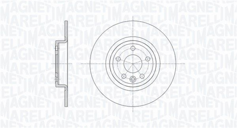 2x MAGNETI MARELLI Bremsscheibe