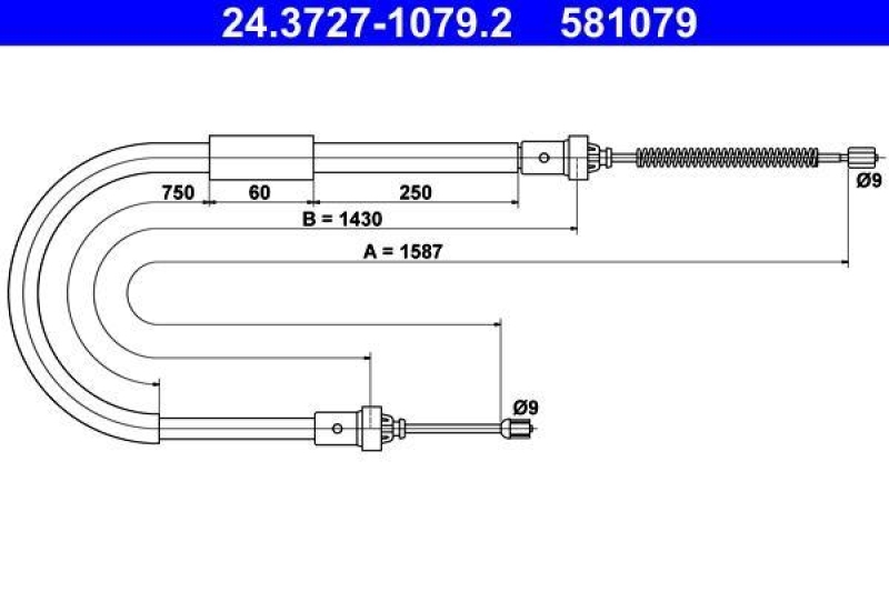 ATE Cable, parking brake