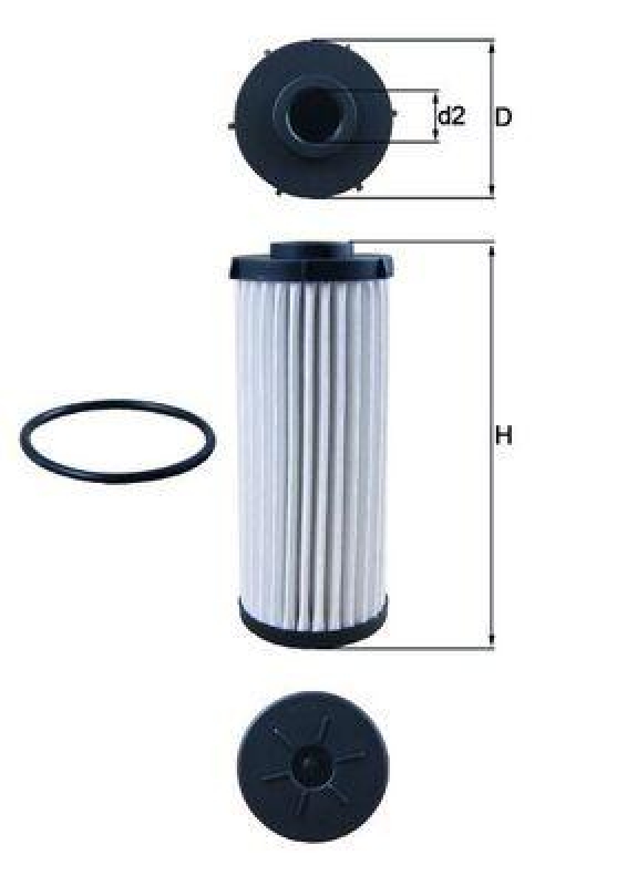 KNECHT Hydraulic Filter, automatic transmission