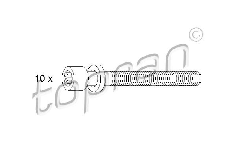 TOPRAN Cylinder Head Bolt Set