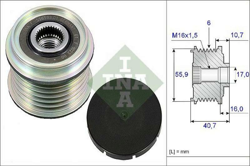 INA Alternator Freewheel Clutch