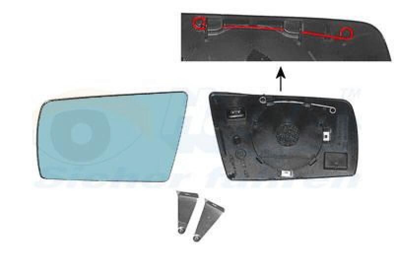 VAN WEZEL Spiegelglas, Außenspiegel * HAGUS * 3030833
