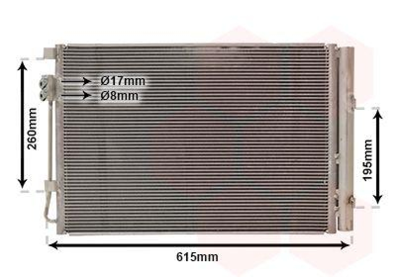 VAN WEZEL Kondensator, Klimaanlage *** IR PLUS *** 82005269