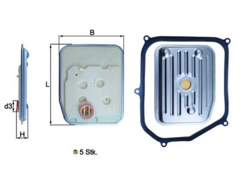 KNECHT Hydraulic Filter, automatic transmission