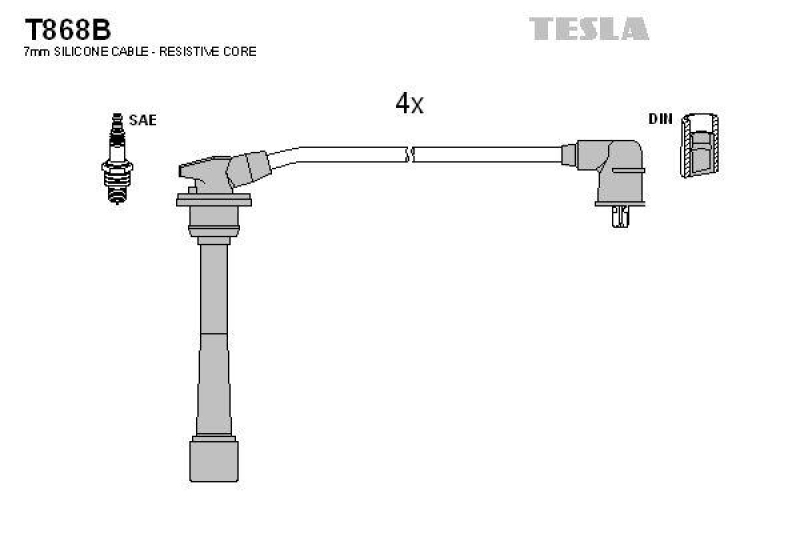 TESLA Zündleitungssatz