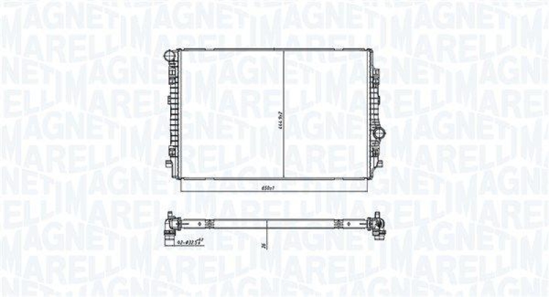MAGNETI MARELLI Kühler, Motorkühlung