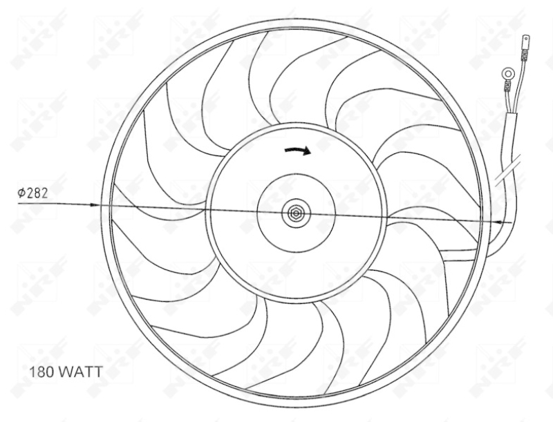 NRF Fan, radiator