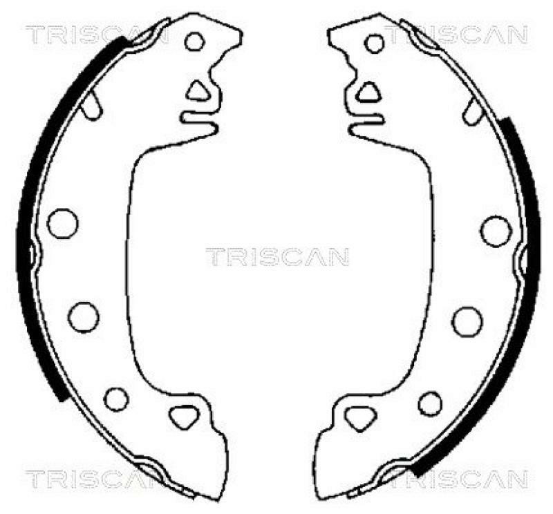 TRISCAN Brake Shoe Set