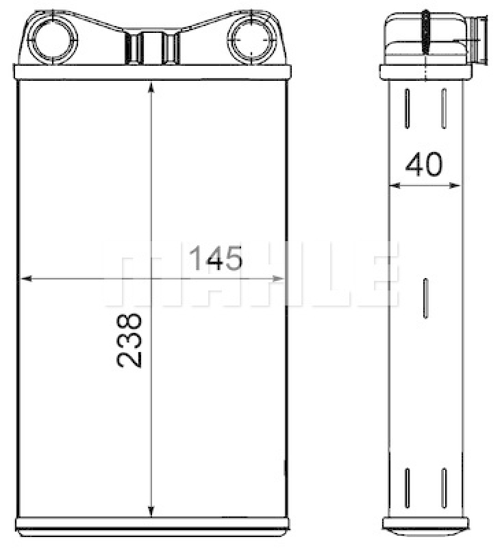 MAHLE Wärmetauscher, Innenraumheizung BEHR