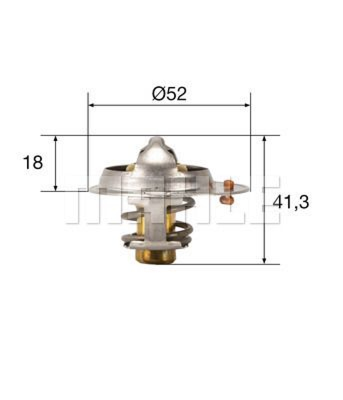 MAHLE Thermostat für Kühlmittel / Kühlerthermostat BEHR