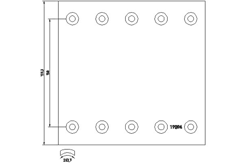 TEXTAR Brake Lining Kit, drum brake