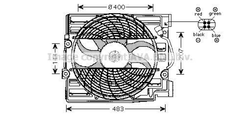 PRASCO L&uuml;fter, Motork&uuml;hlung BW7509