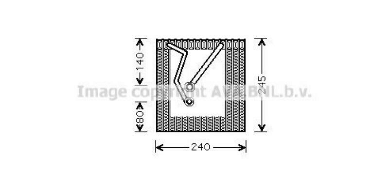 Evaporator, air conditioning