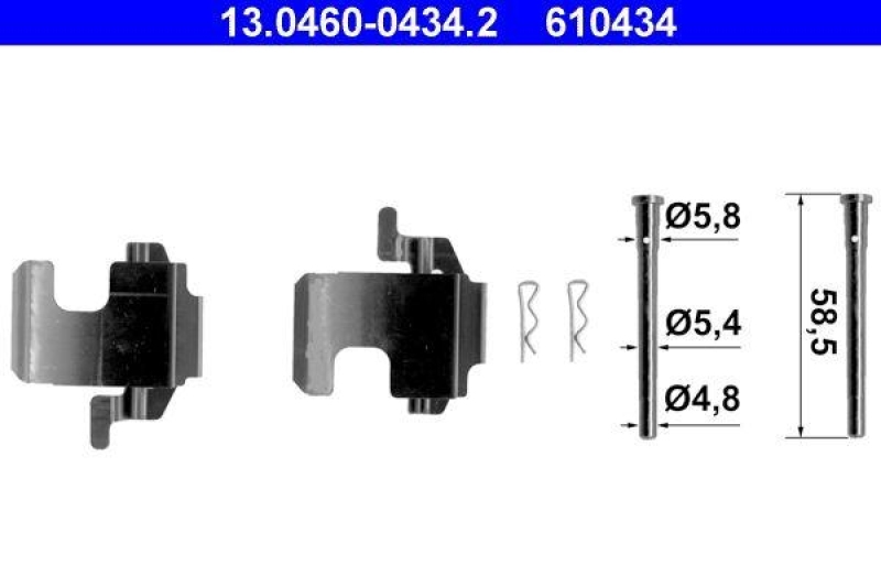 ATE Accessory Kit, disc brake pad