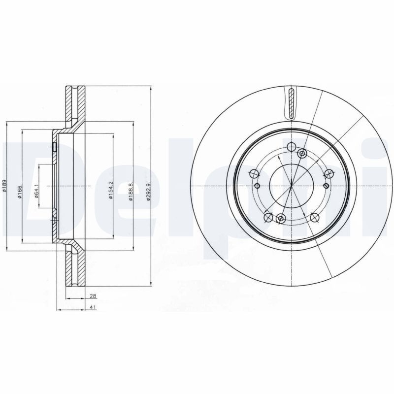 2x DELPHI Bremsscheibe