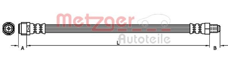 METZGER Bremsschlauch GREENPARTS 4111119