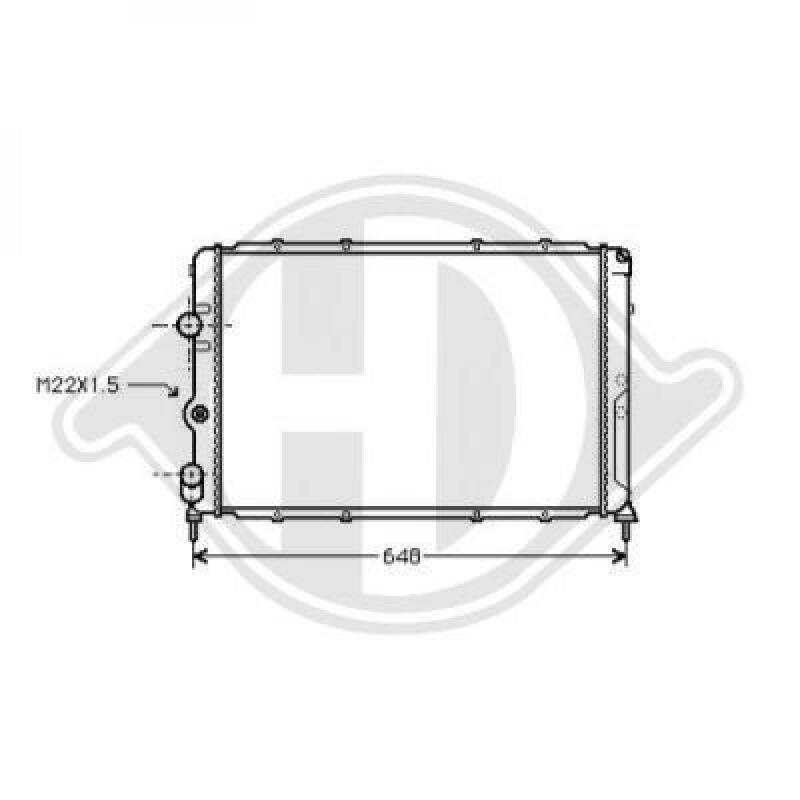 DIEDERICHS Radiator, engine cooling