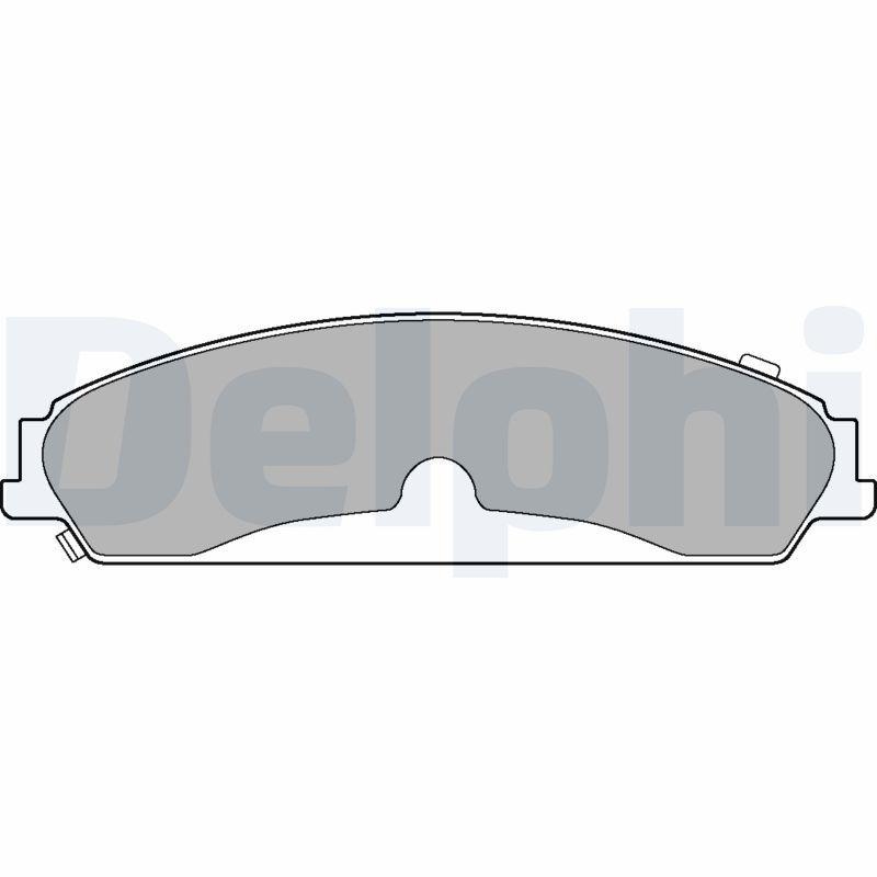 DELPHI Bremsbelagsatz, Scheibenbremse LP3216