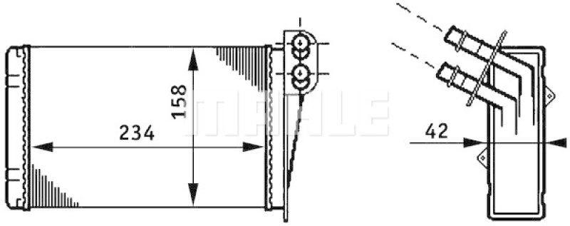 MAHLE W&auml;rmetauscher, Innenraumheizung BEHR
