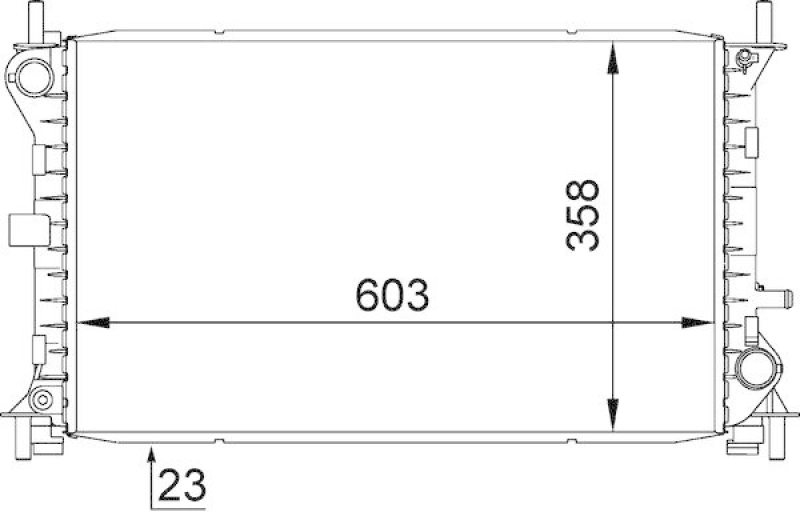 MAHLE Radiator, engine cooling BEHR