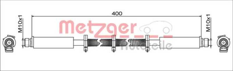 METZGER Bremsschlauch 4111748