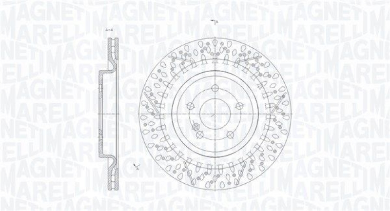 2x MAGNETI MARELLI Bremsscheibe