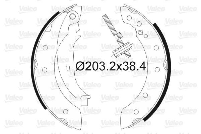 VALEO Bremsbackensatz 562581